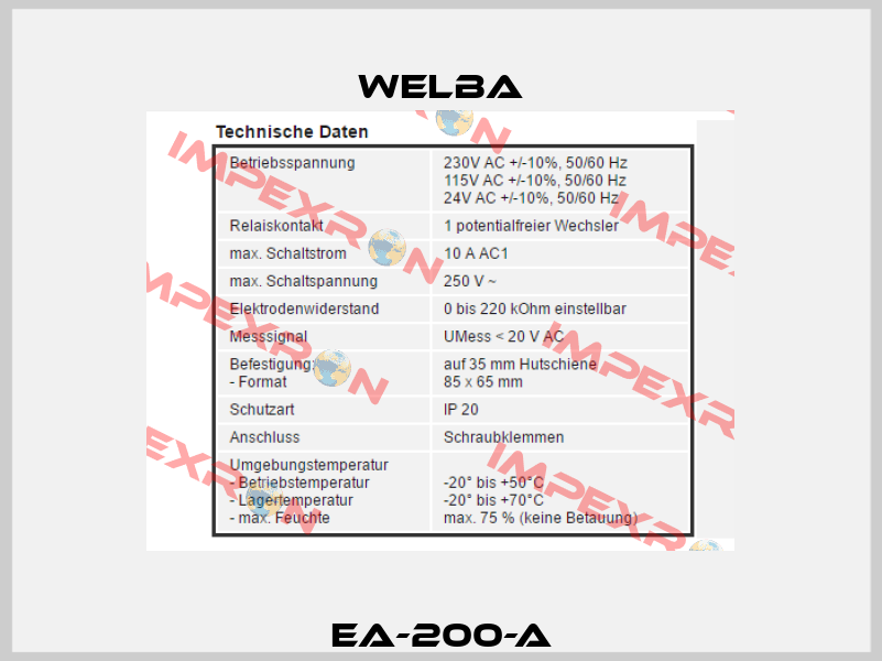 EA-200-A Welba