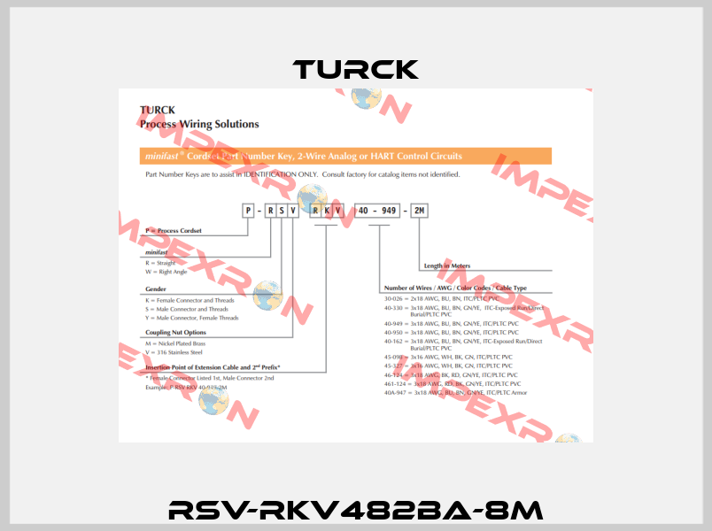 RSV-RKV482BA-8M Turck