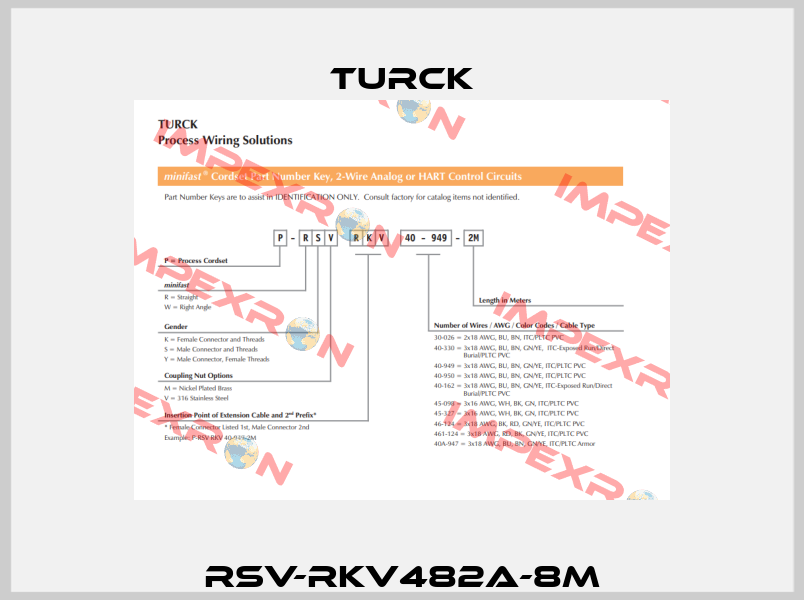 RSV-RKV482A-8M Turck