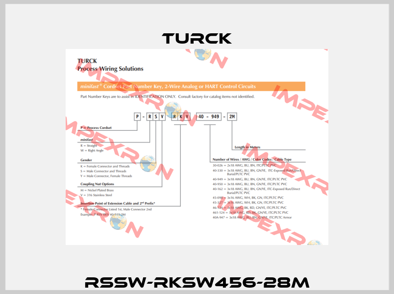 RSSW-RKSW456-28M Turck