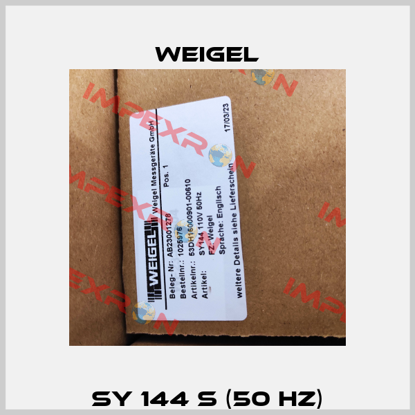 SY 144 S (50 Hz) Weigel