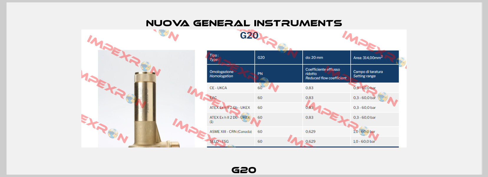G20 Nuova General Instruments