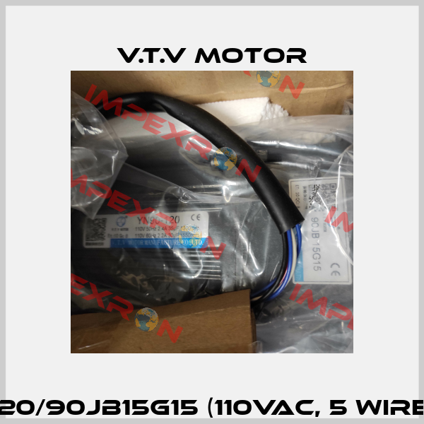 YN90-120/90JB15G15 (110Vac, 5 wires out) V.t.v Motor