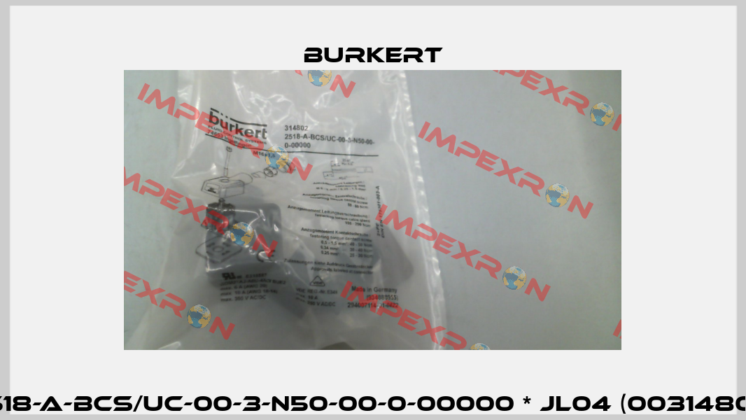 2518-A-BCS/UC-00-3-N50-00-0-00000 * JL04 (00314802) Burkert