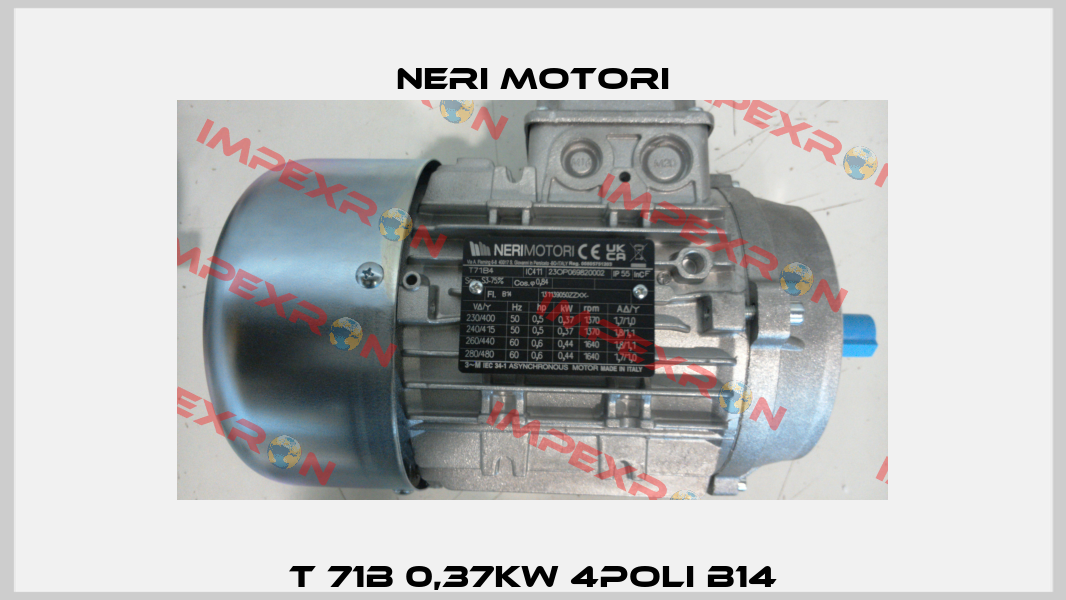 T 71B 0,37Kw 4POLI B14 Neri Motori