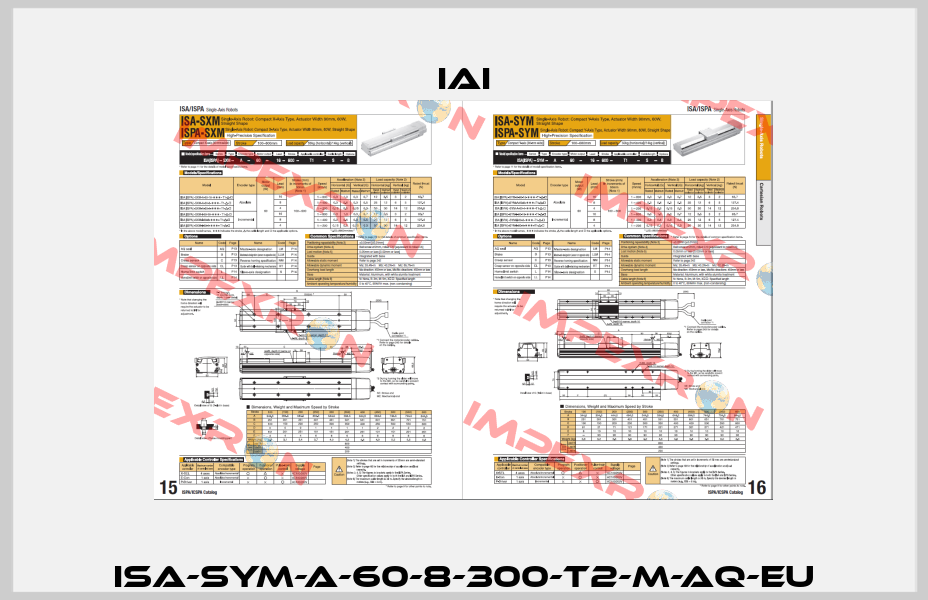 ISA-SYM-A-60-8-300-T2-M-AQ-EU IAI