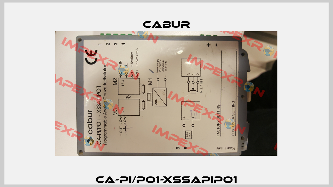 CA-PI/PO1-XSSAPIPO1 Cabur