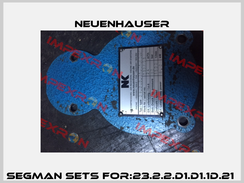 Segman Sets For:23.2.2.D1.D1.1D.21  Neuenhauser