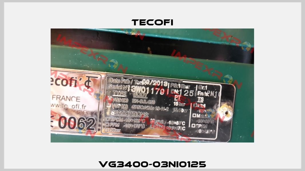 VG3400-03NI0125 Tecofi
