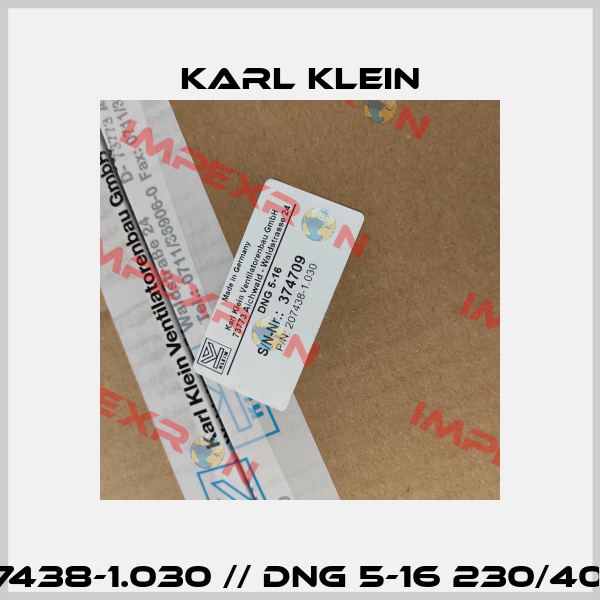 207438-1.030 // DNG 5-16 230/400V Karl Klein