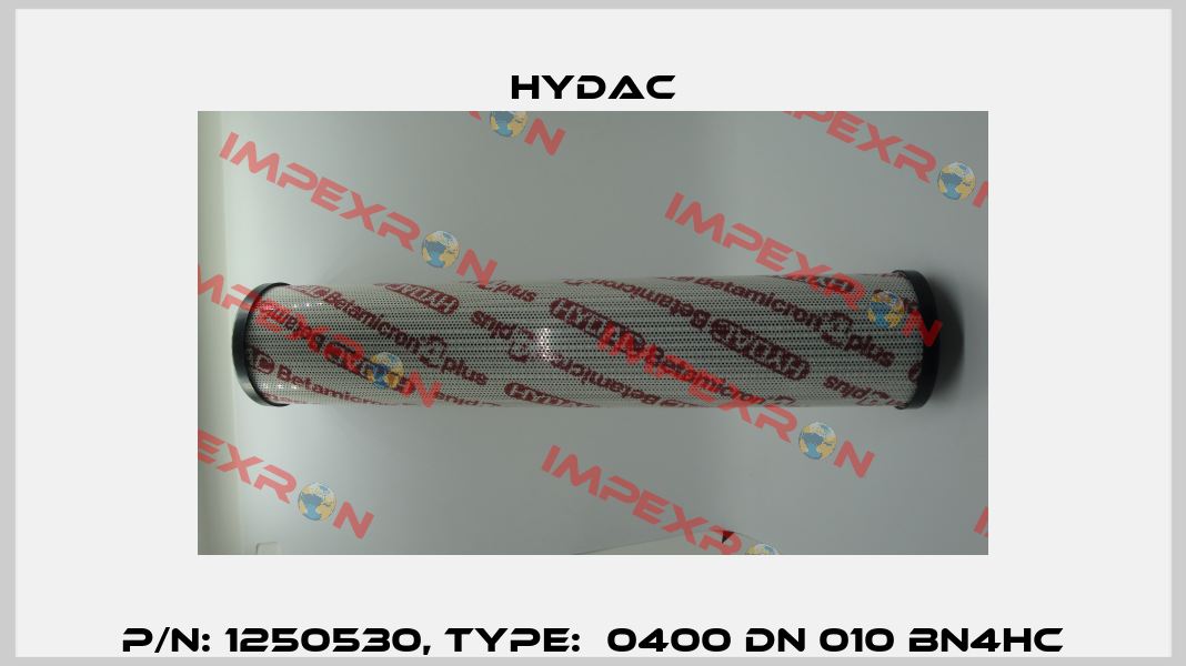 P/N: 1250530, Type:  0400 DN 010 BN4HC Hydac