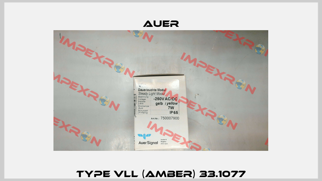 Type VLL (Amber) 33.1077 Auer